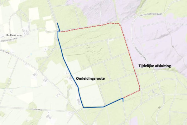 Mountainbikeroute Holten, omgeleid vanwege zandhagedissen