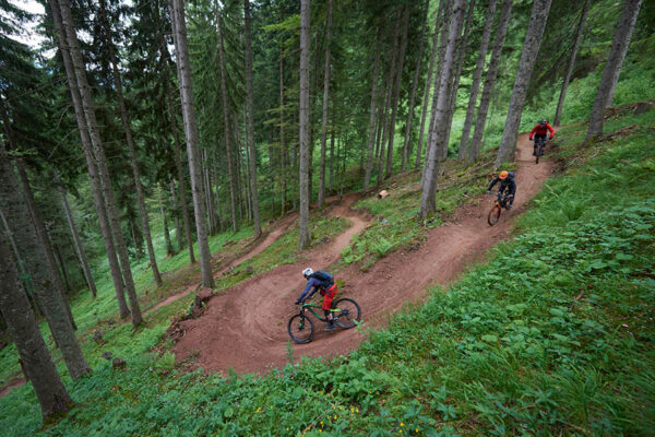 Lekker flowen op de Hahnenkamm-trail.