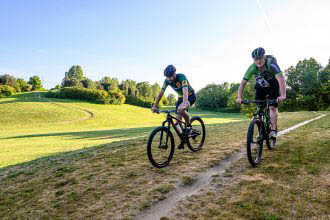 In recreatiegebied Spaarnwoude wordt al sinds 1989 gebiked