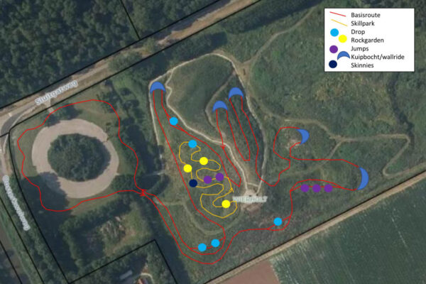 Geprojecteerde route op Wierholt