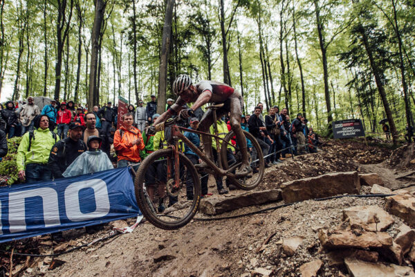 Mathieu Van der Poel performs at UCI XCO World Cup in Albstadt, Germany on May 19, 2019 // Bartek Wolinski