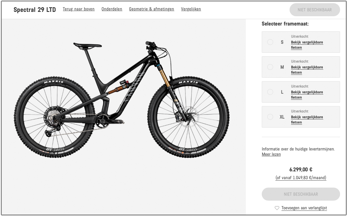 geur Voetganger partitie Je Canyon fiets online kopen: bestellen en rijden maar...? - Velozine