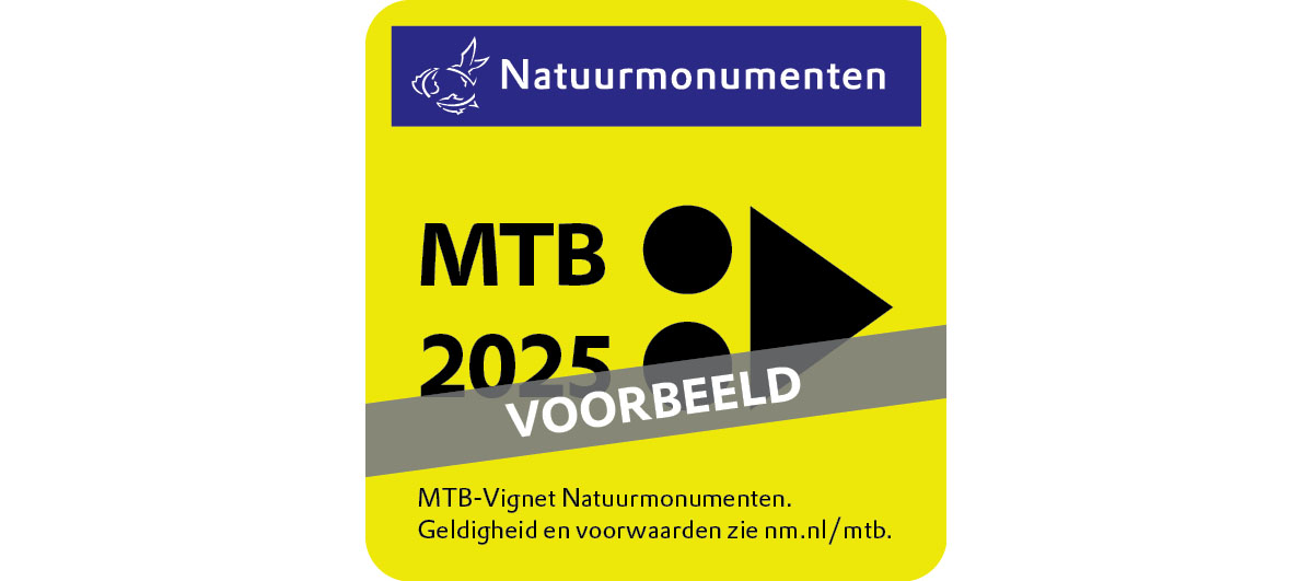 MTB Vignet Natuurmonumenten – mountainbike vergunning 2025 ATB routes