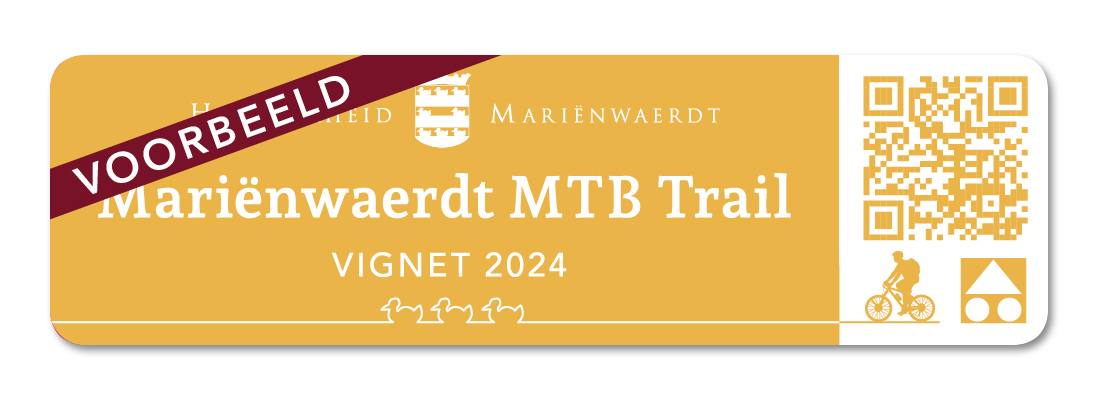 MTB-route Landgoed Mariënwaerdt, mountainbikeroute vignet  route Beesd