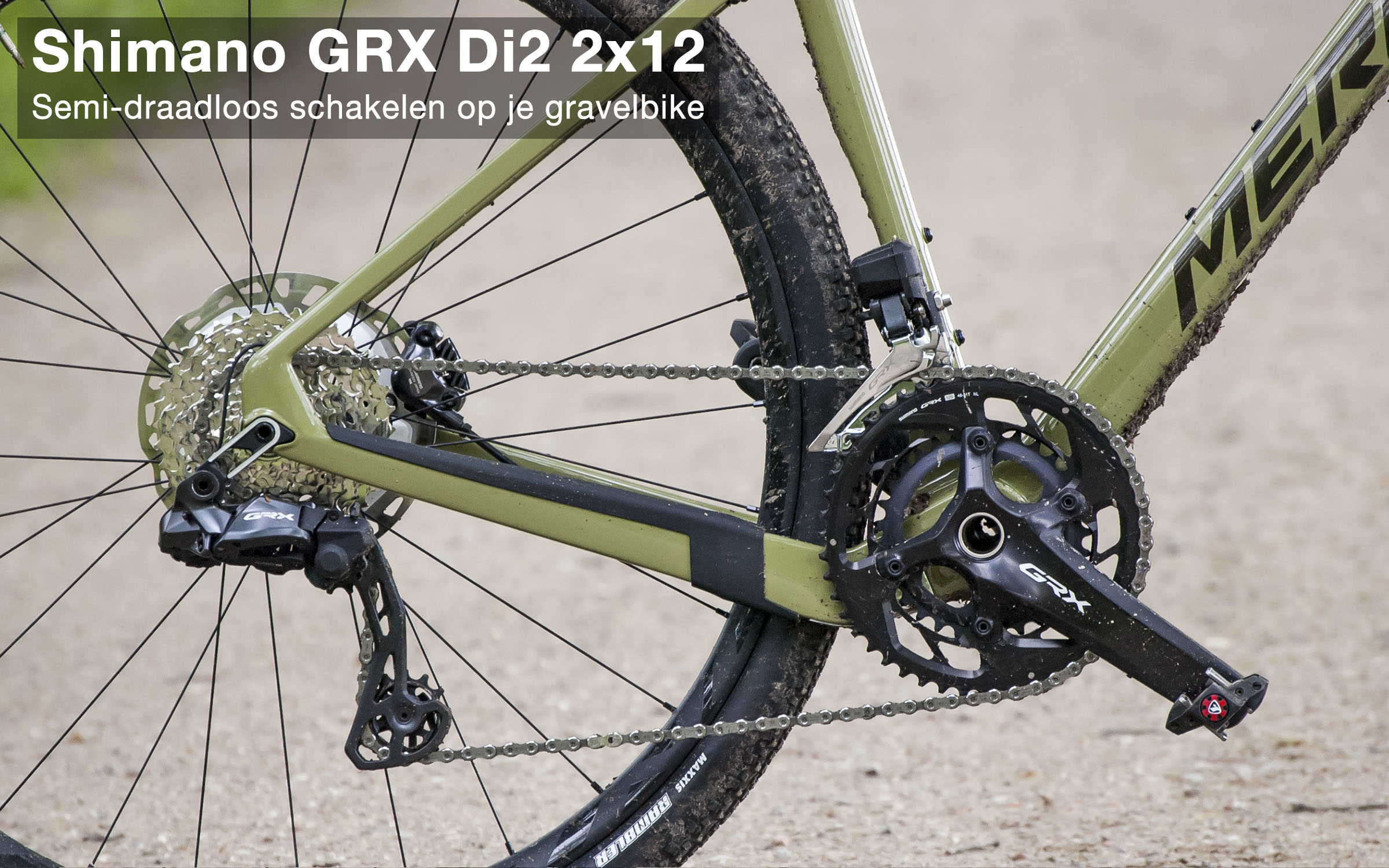 Shimano GRX Di2 2x12 12-speed semi-draadloos RX825 gravel groep Merida Silex 8000