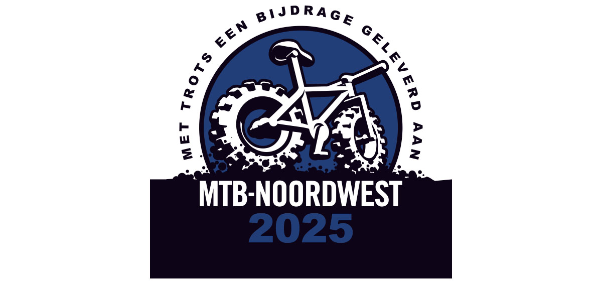 MTB Noordwest Sticker 2025 – Mountainbike vergunning vrijwillige bijdrage mountainbikeroute