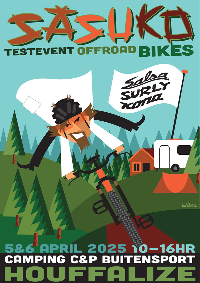 SaSuKo 2025 – Testevenement Salsa, Surly, Kona mountainbikes en gravelbikes – C&P Buitensport Houffalize, België